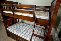 38 x 75 Bunk Bed/Dorm Plaid Mattress by InnerSpace  | BB-3875