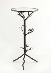 Small Glass Bird Table Dalton Home Collection by Bellacor | BTGBTB-S