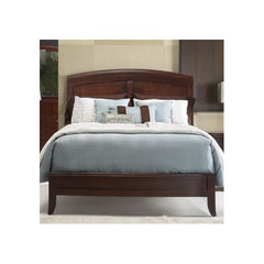 Brighton Low Profile Wood Sleigh Bed in Cinnamon by Modus | BR15SX