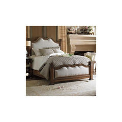 European Farmhouse Hampton Hill Upholstered Bed in Distressed Blond by Stanley | 018-63-42 / 018-63-48 / 018-63-47