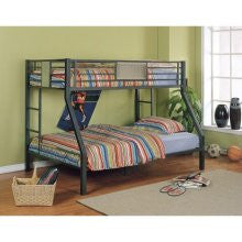 Charcoal / Chrome Bunk Bed