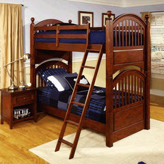 American Spirit Bunk Bed in Distressed Medium Brown Cherry by Legacy Classic Furniture | 490-81