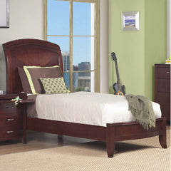Brighton Twin Size Low Profile Sleigh Bed in Cinnamon by Modus | BR15S3