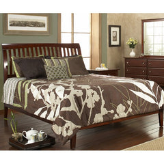 Newport Low Profile Sleigh Bed in Cordovan by Modus | NP18LX