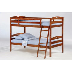 Zest Sesame Twin Over Twin Bunk Bed in Cherry by Night & Day | PBB-SES-2-CH