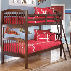 Addison Twin Bunk Bed in Brown by Signature Design by Ashley | B451-57P / B451-57R / B451-57S