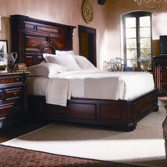 Costa Del Sol Barcelona Stateroom Mansion Bed in Dark Woodtone by Stanley | 9711300042 / 9711300047 / 9711300048