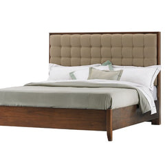 Hudson Street Warm Cocoa Avenue Upholstered Bed by Stanley | 712-63 Bedroom Series