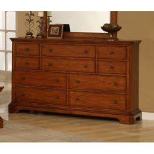 Kathy Ireland Home by Vaughan Pennsylvania Country Dresser in Rich Honey Cherry