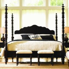 Lexington Long Cove Newport Poster Bed in Midnight Size: Queen