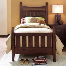 Stonewater Deep Brown Finish King Size Slat Bed by Kincaid Furniture