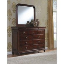 Cresent Furniture Berry Hill Media Dresser and Mirror Set