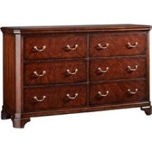 Barclay Butera Lifestyle Town Addison Wood Top Dresser in Standard Mahogany