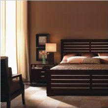Lexington Zacara Icon King Slat Panel Bed in Warm Sable Finish