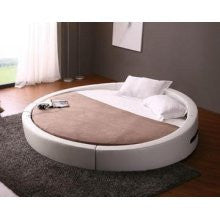 VIG Modern Opus Modern Round Leather Bed VGKCOPUS
