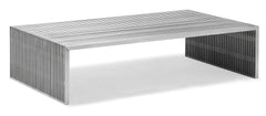 Novel Long Coffee Table Stainless Steel by Zuo Modern | 100083