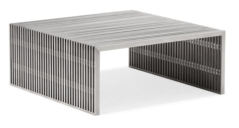 Novel Square Coffee Table Stainless Steel by Zuo Modern | 100084