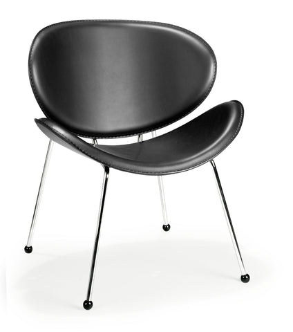 Match Lounge Chair Black by Zuo Modern | 100101
