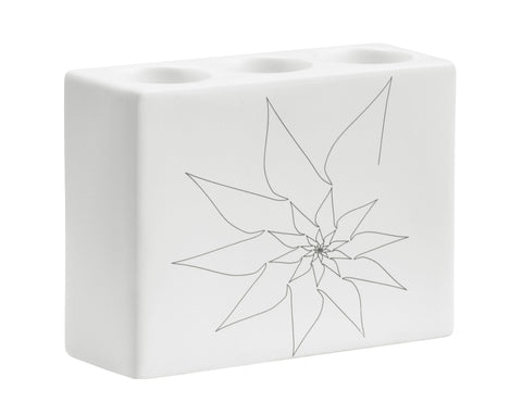 Blair Triple Candle Holder White by Zuo Modern | 10165
