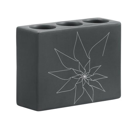 Blair Triple Candle Holder Gray by Zuo Modern | 10166