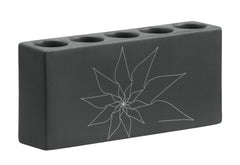Blair Quintuple Candle Holder Gray by Zuo Modern | 10170
