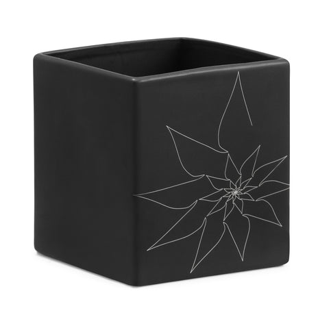 Brenda Square Vase L Black by Zuo Modern | 10172