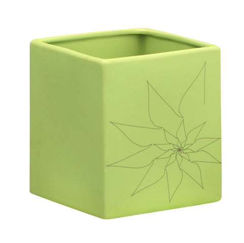 Brenda Square Vase L Green by Zuo Modern | 10175