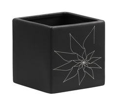 Brenda Square Vase M Black by Zuo Modern | 10176