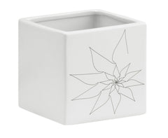 Brenda Square Vase M White by Zuo Modern | 10177