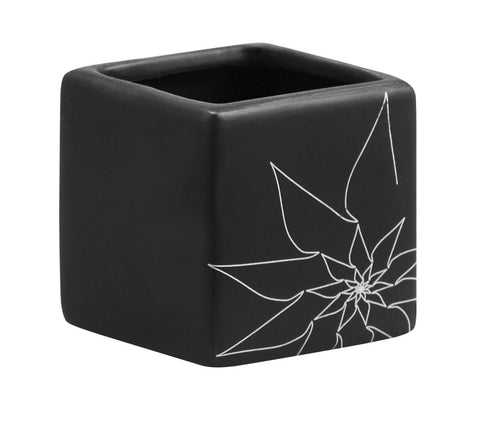 Brenda Sqaure Vase S Black by Zuo Modern | 10180