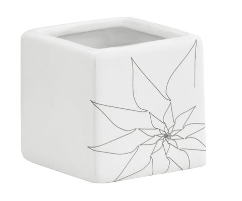 Brenda Sqaure Vase S White by Zuo Modern | 10181