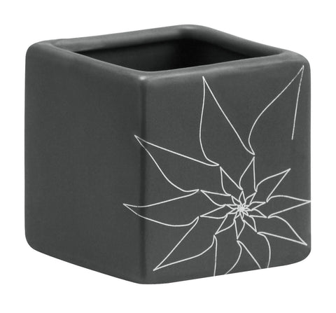 Brenda Sqaure Vase S Gray by Zuo Modern | 10182