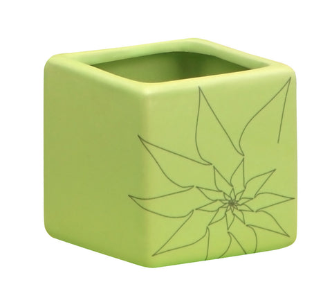 Brenda Sqaure Vase S Green by Zuo Modern | 10183