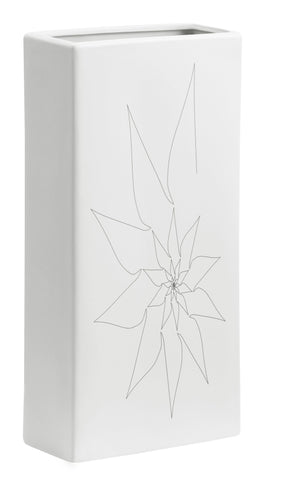 Blithe Rectangular Vase L White by Zuo Modern | 10185