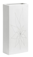 Blithe Rectangular Vase L White by Zuo Modern | 10185