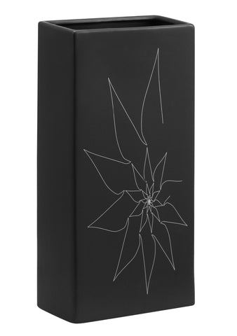 Blithe Rectangular Vase M Black by Zuo Modern | 10188