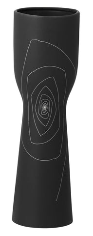 Brittany Chalice Vase M Black by Zuo Modern | 10212