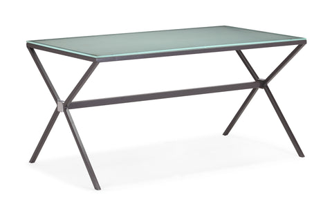 Xert Dining Table Gray by Zuo Modern | 102192