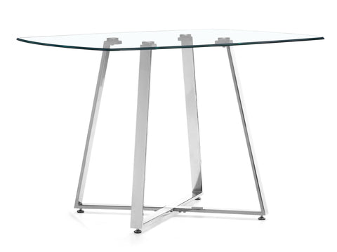 Lemon Drop Dining Table Clear Glass by Zuo Modern | 102195