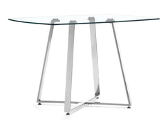 Lemon Drop Dining Table Clear Glass by Zuo Modern | 102195
