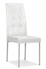 Tuft Dining Chair White by Zuo Modern | 102241