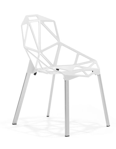 Obscure Dining Chair White by Zuo Modern | 102247
