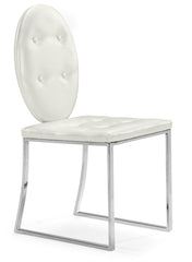 Goth Dining Chair White by Zuo Modern | 102251