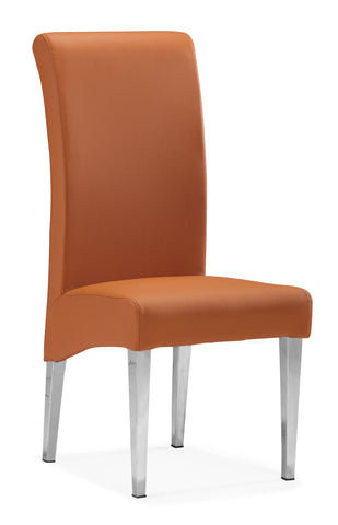 Pencil Dining Chair Terracota by Zuo Modern | 102287