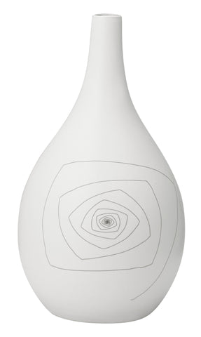 Blaise Round Vase L White by Zuo Modern | 10233