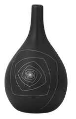 Blaise Round Vase M Black by Zuo Modern | 10236