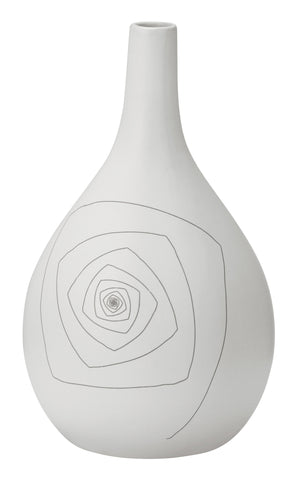 Blaise Round Vase M White by Zuo Modern | 10237