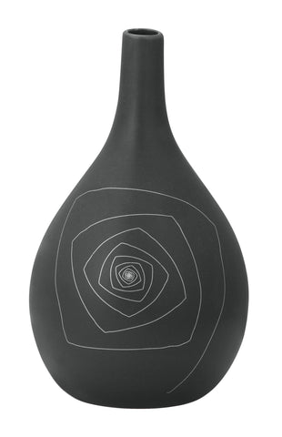 Blaise Round Vase M Gray by Zuo Modern | 10238
