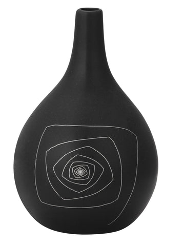 Blaise Round Vase S Black by Zuo Modern | 10240