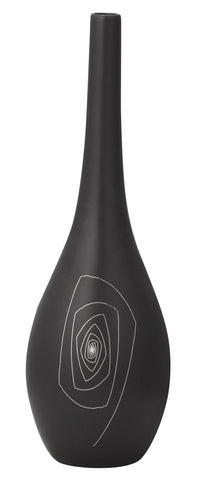 Belinda Round Vase S Black by Zuo Modern | 10252